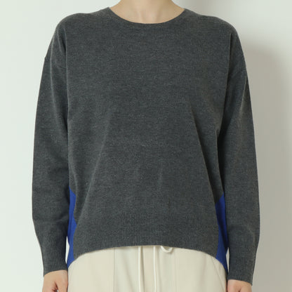 配色ニットプルオーバー 523812