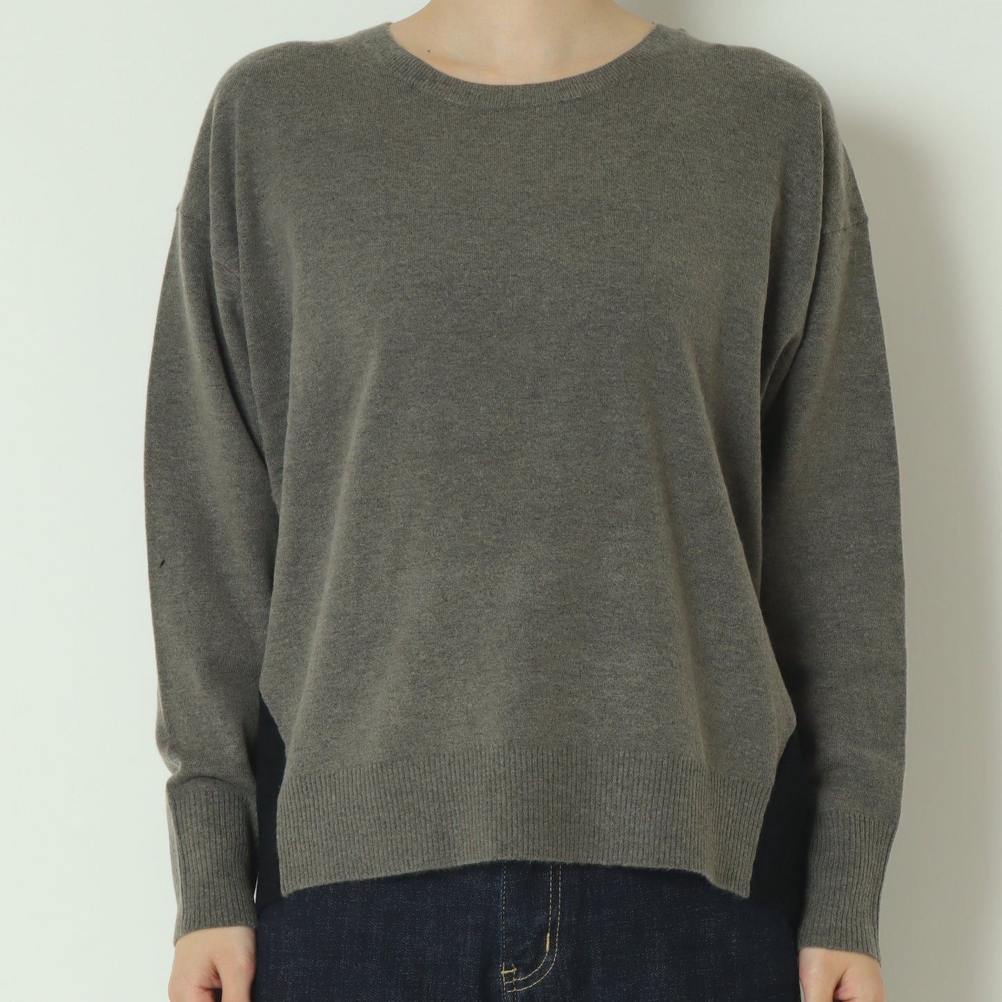 配色ニットプルオーバー 523812