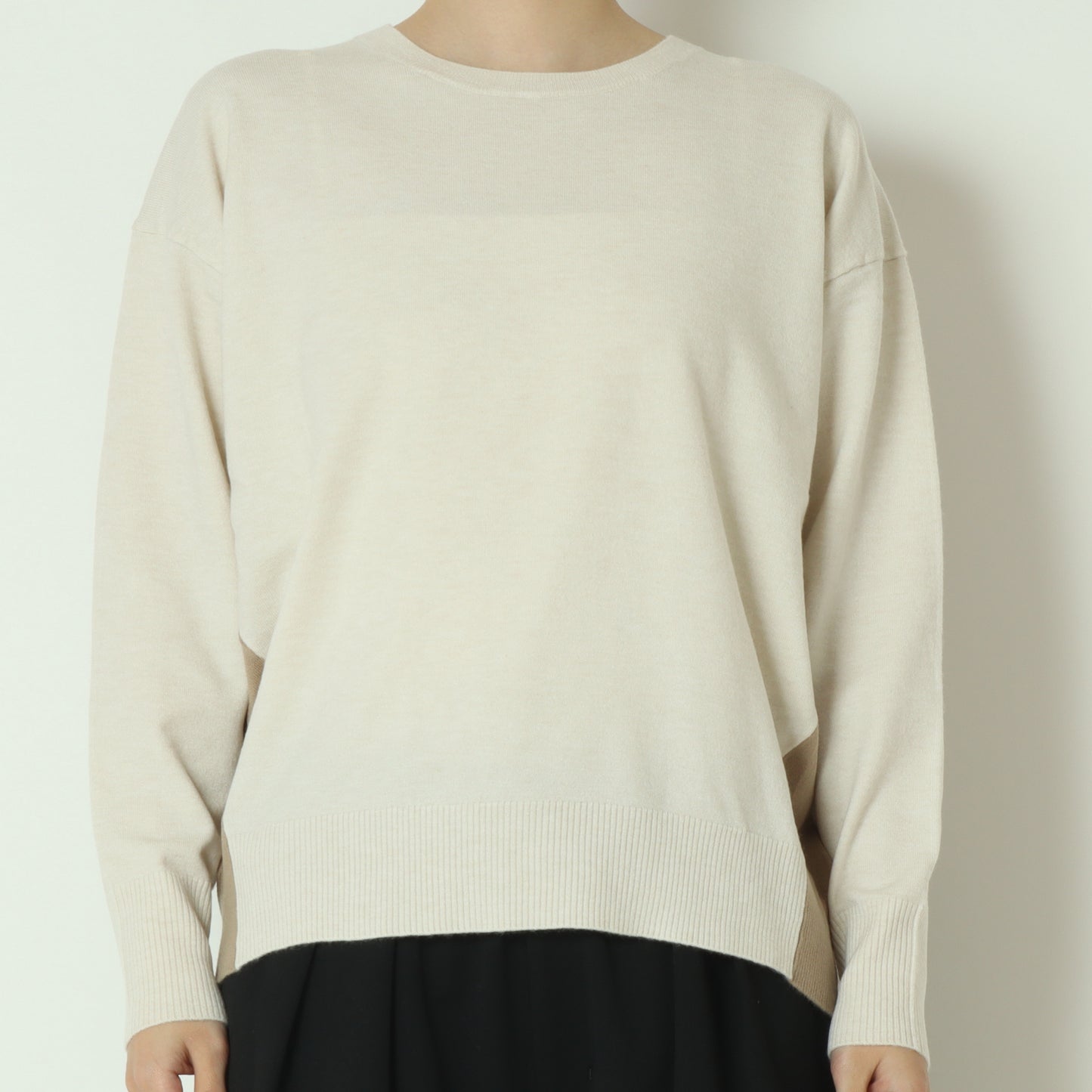 配色ニットプルオーバー 523812