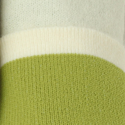 ダブルフェイス配色ニットロングカーディガン 733879