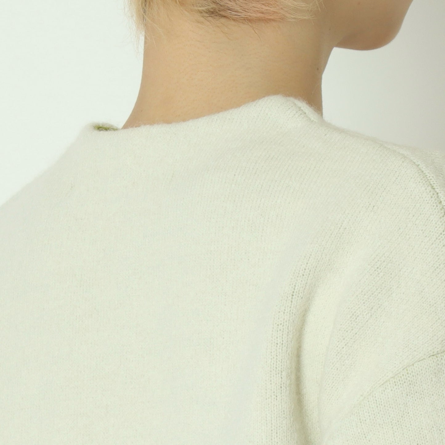 ダブルフェイス配色ニットカーディガン 733878