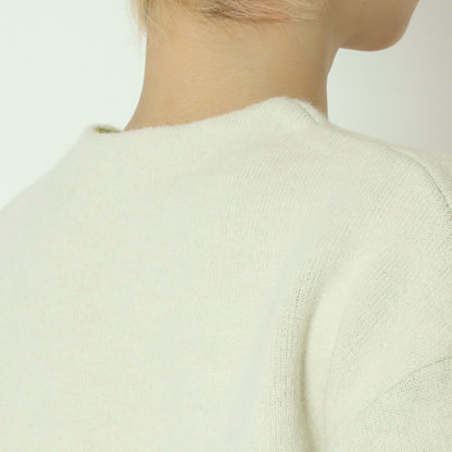 ダブルフェイス配色ニットカーディガン 733878