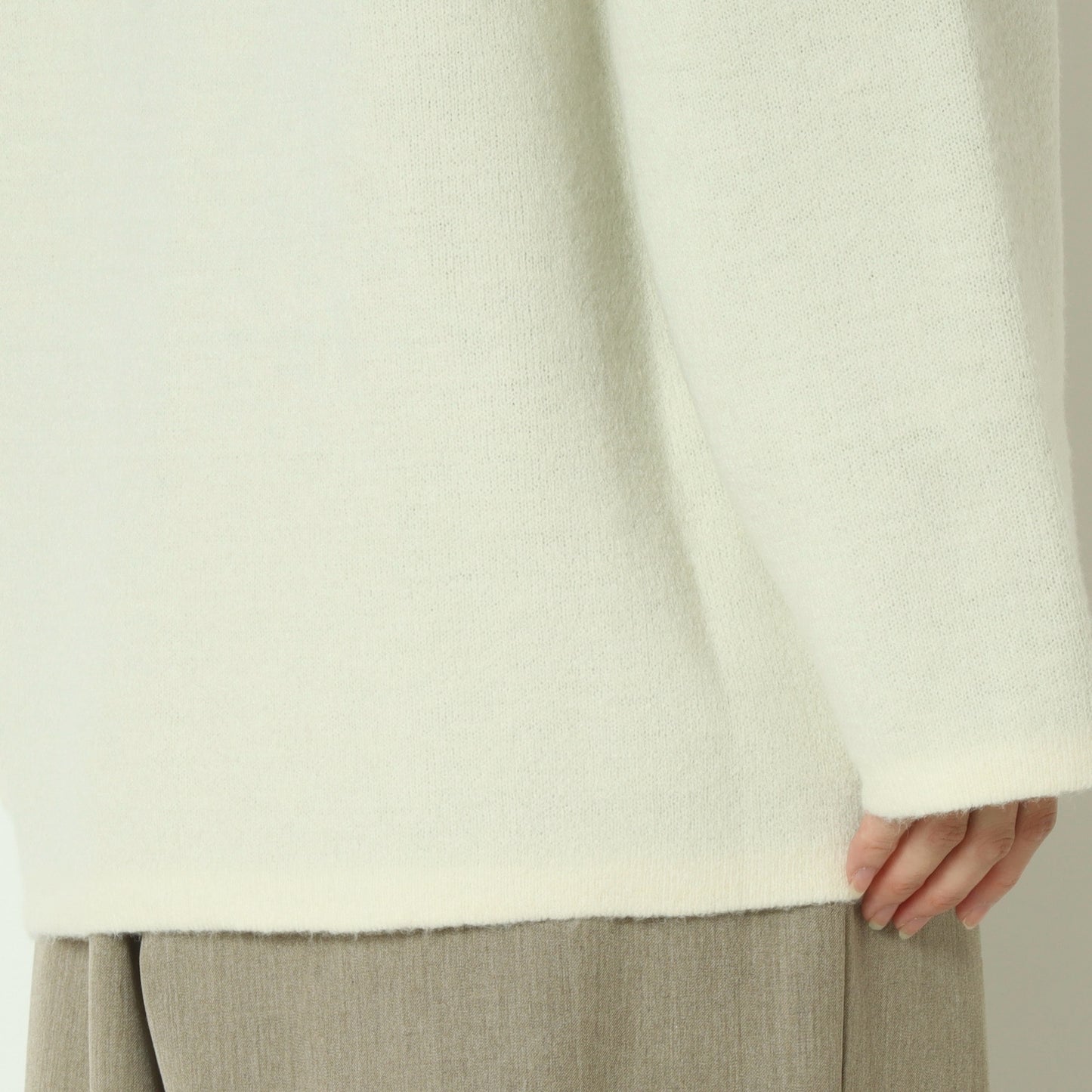 ダブルフェイス配色ニットカーディガン 733878