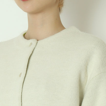 ダブルフェイス配色ニットカーディガン 733878