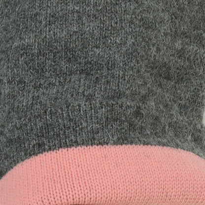 ダブルフェイス配色ニットロングカーディガン 733879