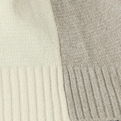 モール配色ハイネックニットプルオーバー 523819