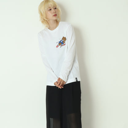 ベア刺繍ロンT  0208260253