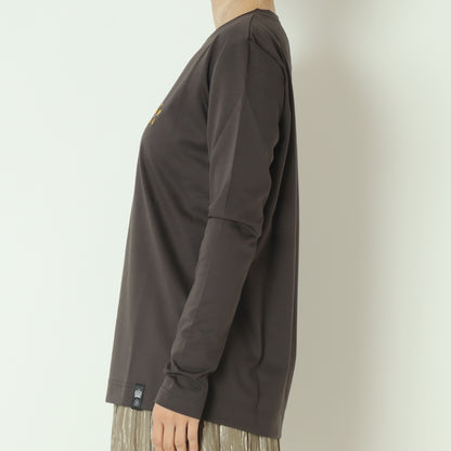 ロゴ刺繍カットソー　02080660254