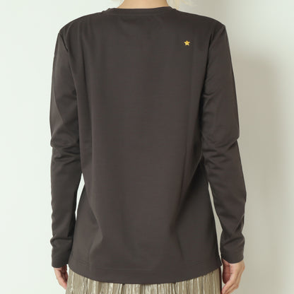 ロゴ刺繍カットソー　02080660254