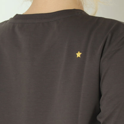 ロゴ刺繍カットソー　02080660254