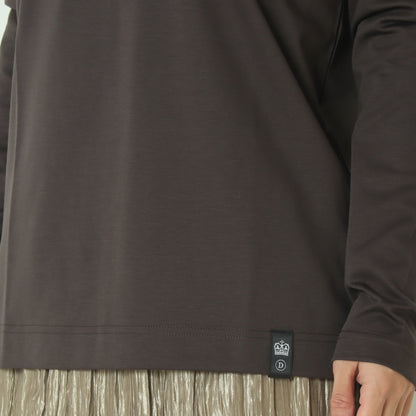 ロゴ刺繍カットソー　02080660254