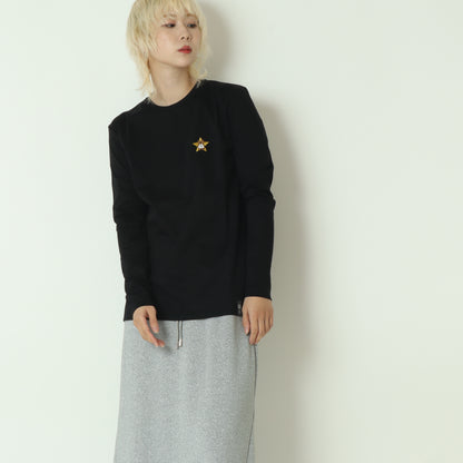 ロゴ刺繍カットソー　02080660254