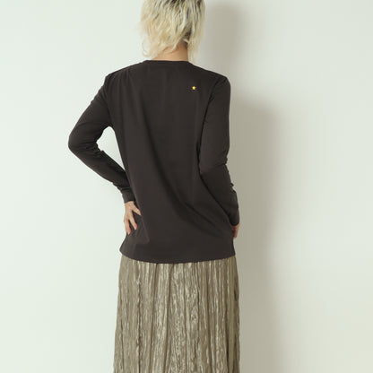 ロゴ刺繍カットソー　02080660254