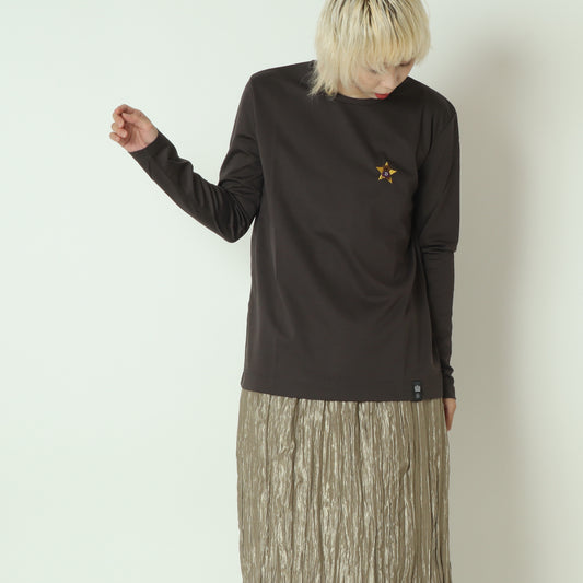 ロゴ刺繍カットソー　02080660254