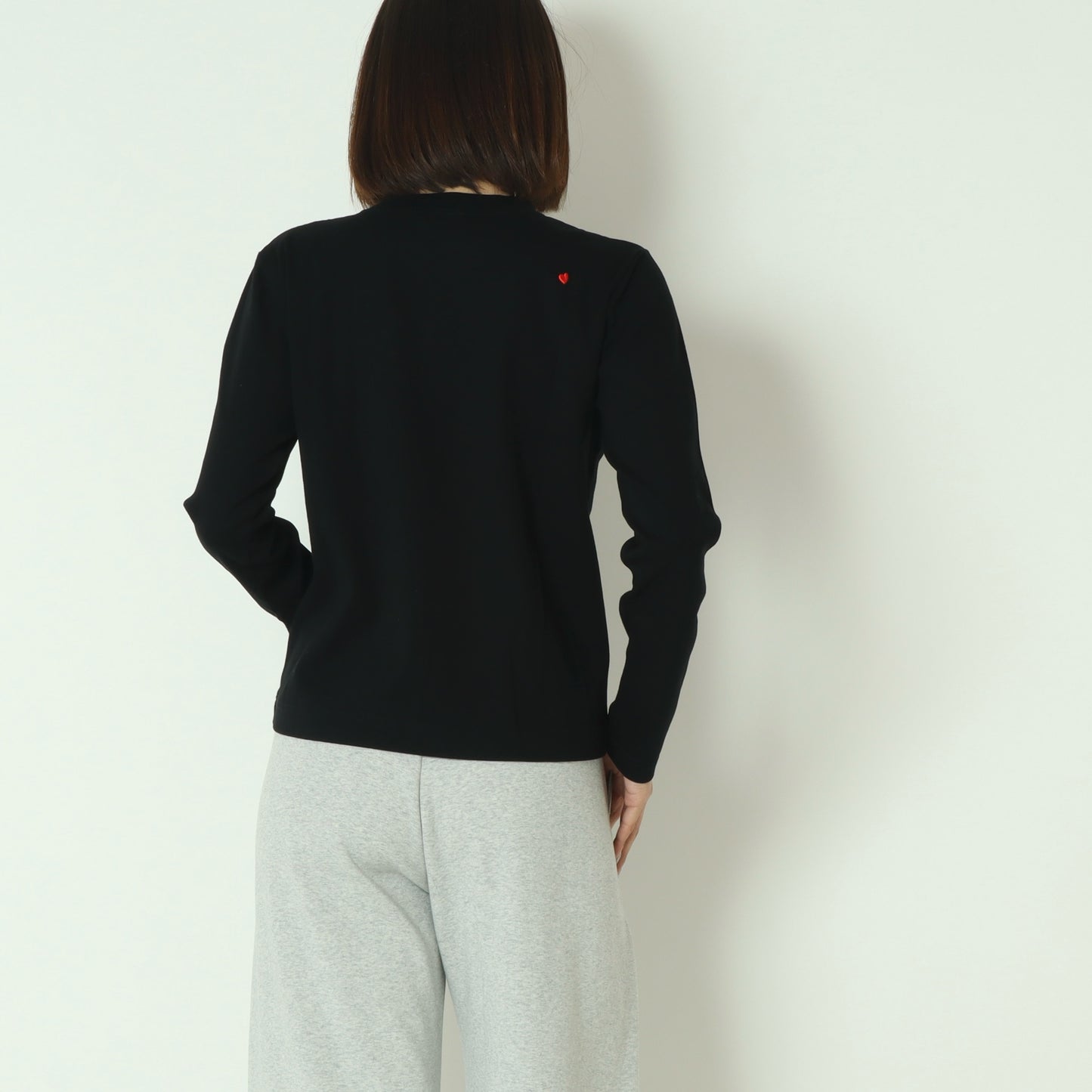 ベア刺繍フライスロンT  0208010261