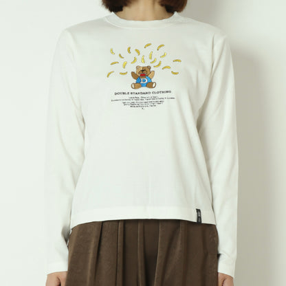 ベア刺繍フライスロンT  0208010261