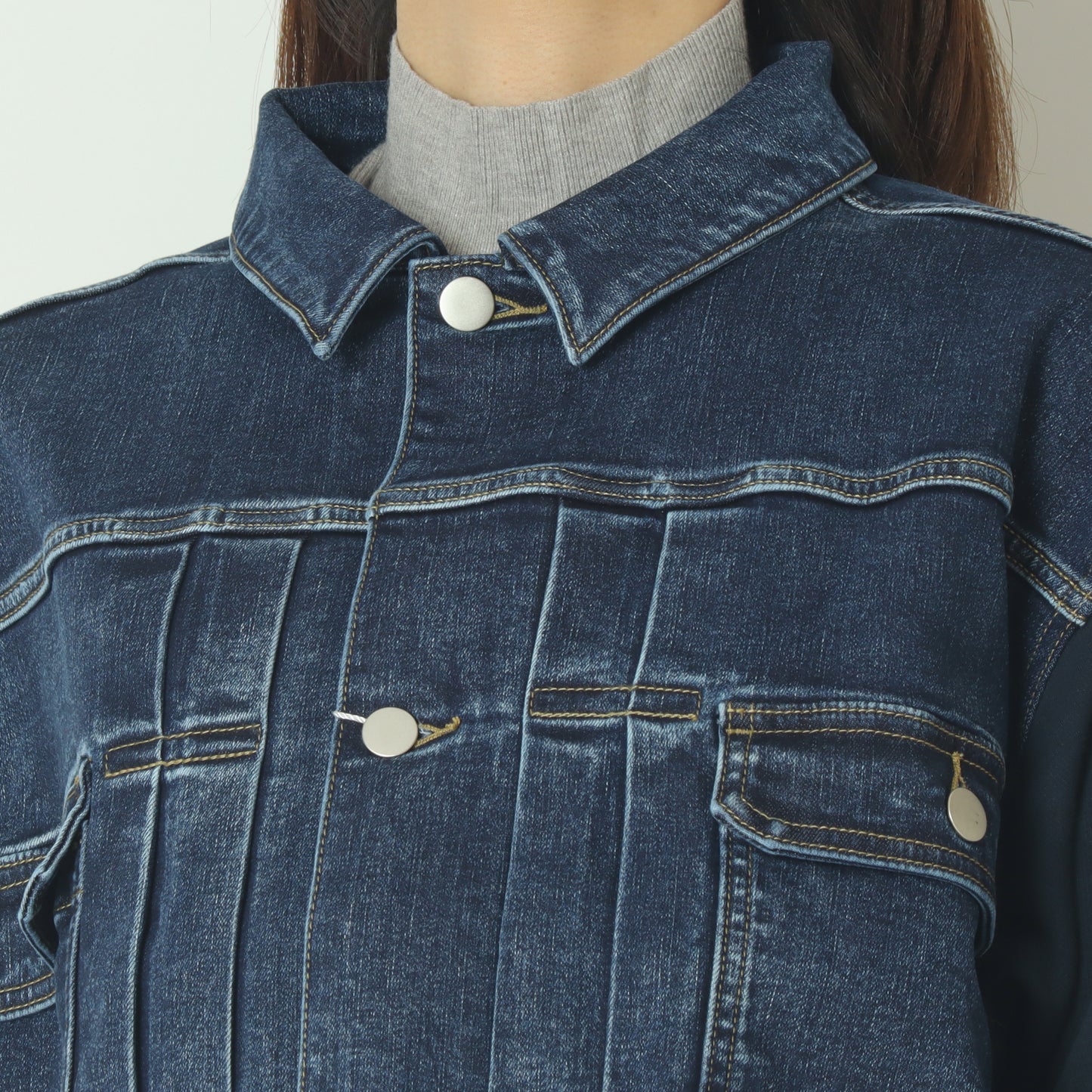 ジャージードッキングデニムジャケット  BO25-313J