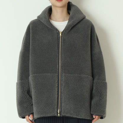 リバーシブルボアフーディーブルゾン  R2303RBP527