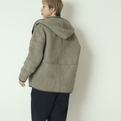 リバーシブルボアフーディーブルゾン  R2303RBP527