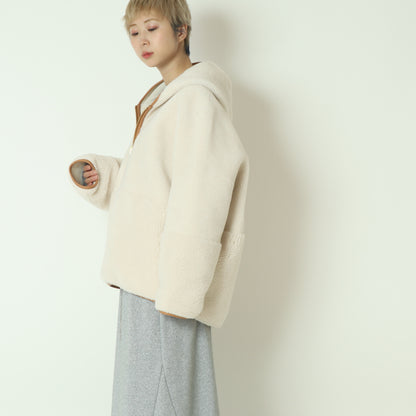 リバーシブルボアフーディーブルゾン  R2303RBP527