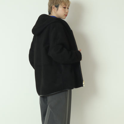 リバーシブルボアフーディーブルゾン  R2303RBP527