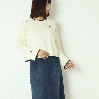 ハートポイントニット  D8569