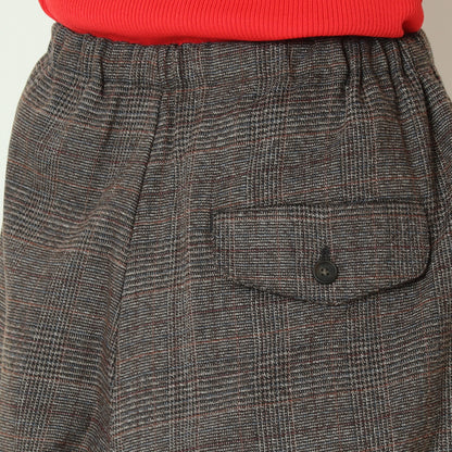 タックワイドチェックパンツ H825306