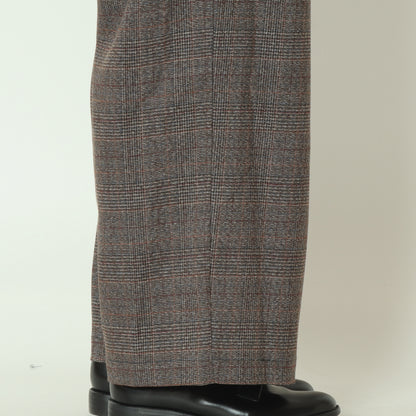 タックワイドチェックパンツ H825306