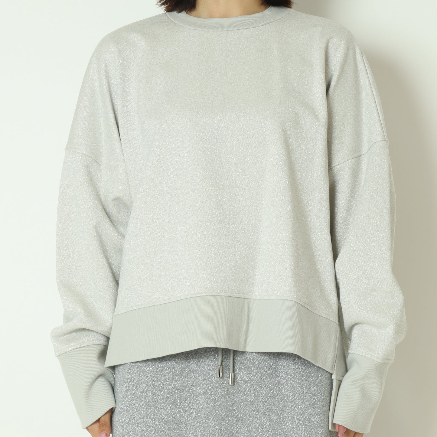 ラメスウェットリラックストップス  H524345/2