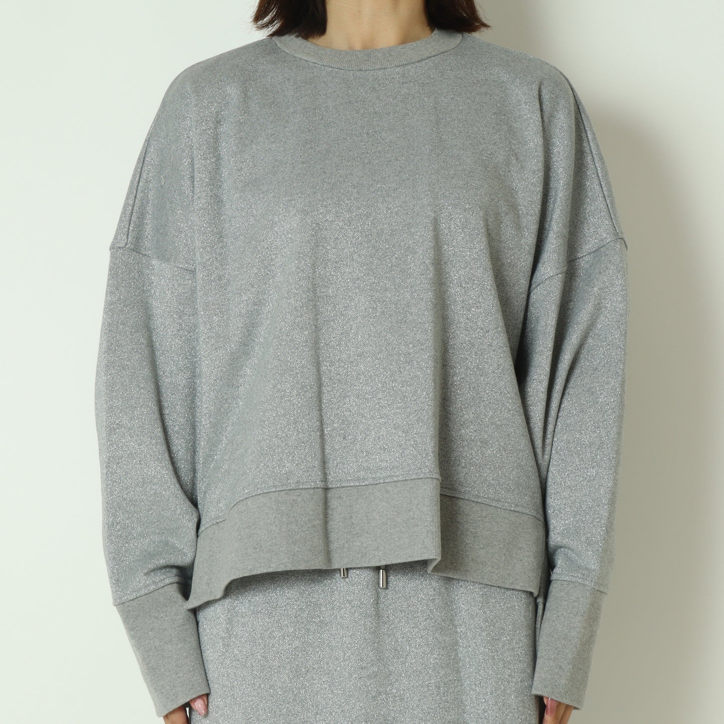 ラメスウェットリラックストップス  H524345/2