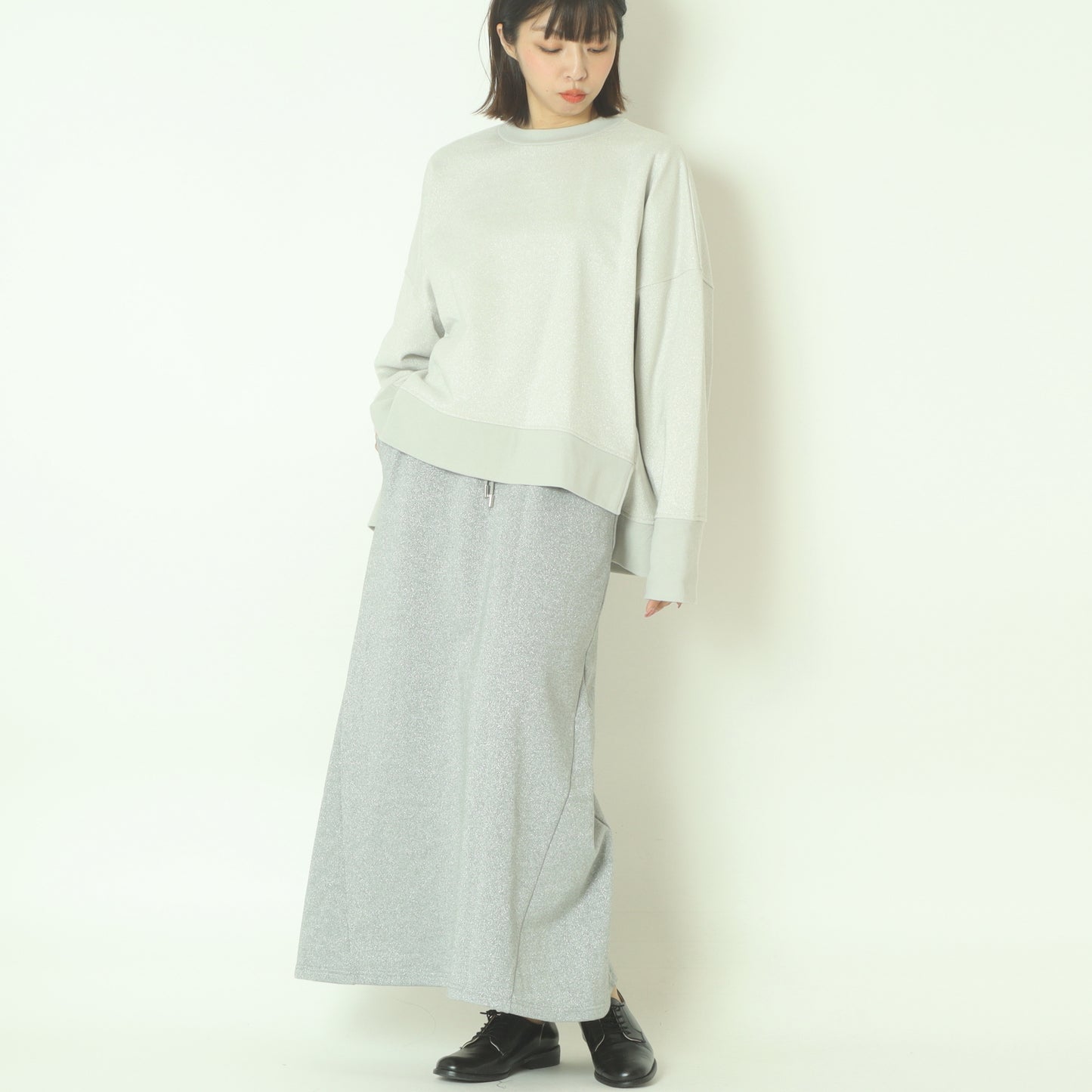 ラメスウェットスカート  H724319/2