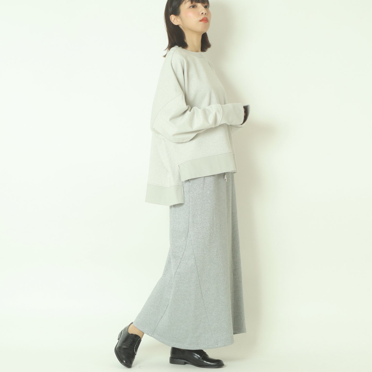 ラメスウェットスカート  H724319/2