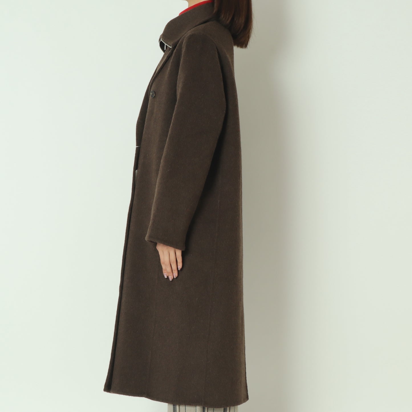 ストラクチャードダブルウールコート  H125309