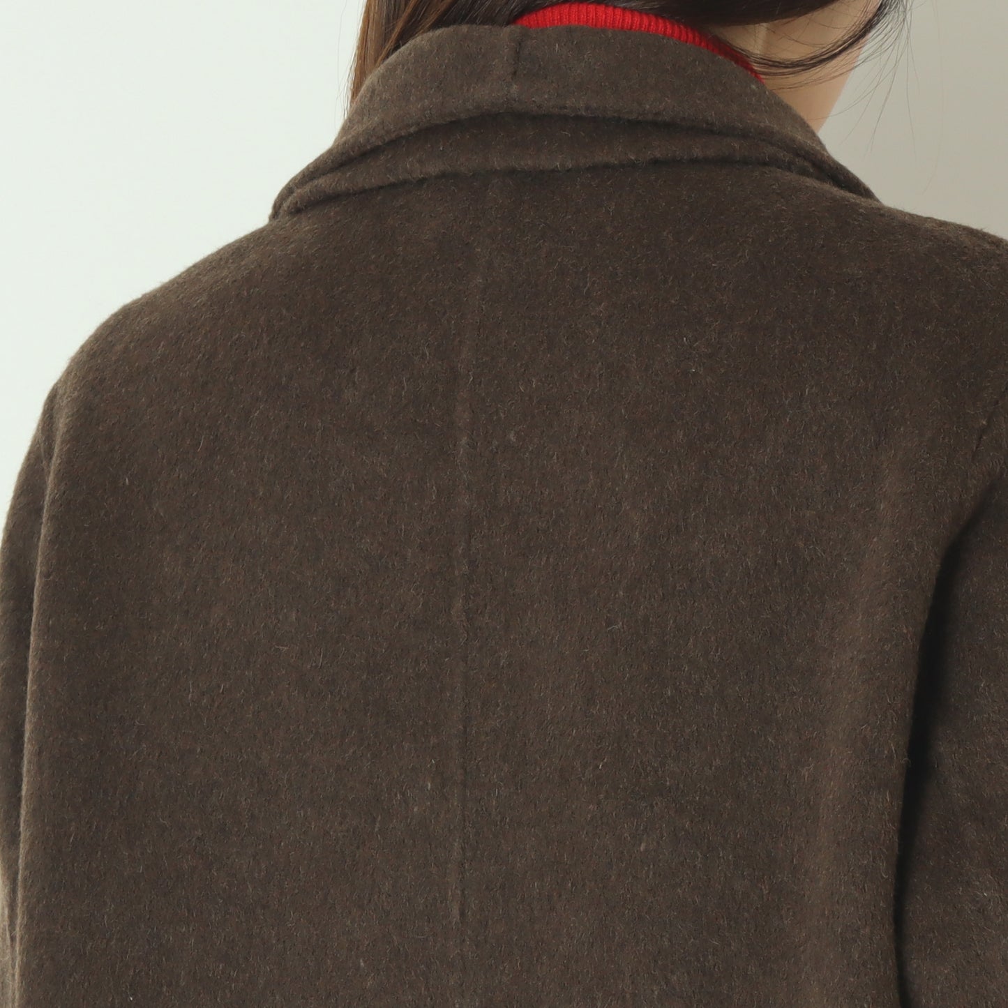 ストラクチャードダブルウールコート  H125309