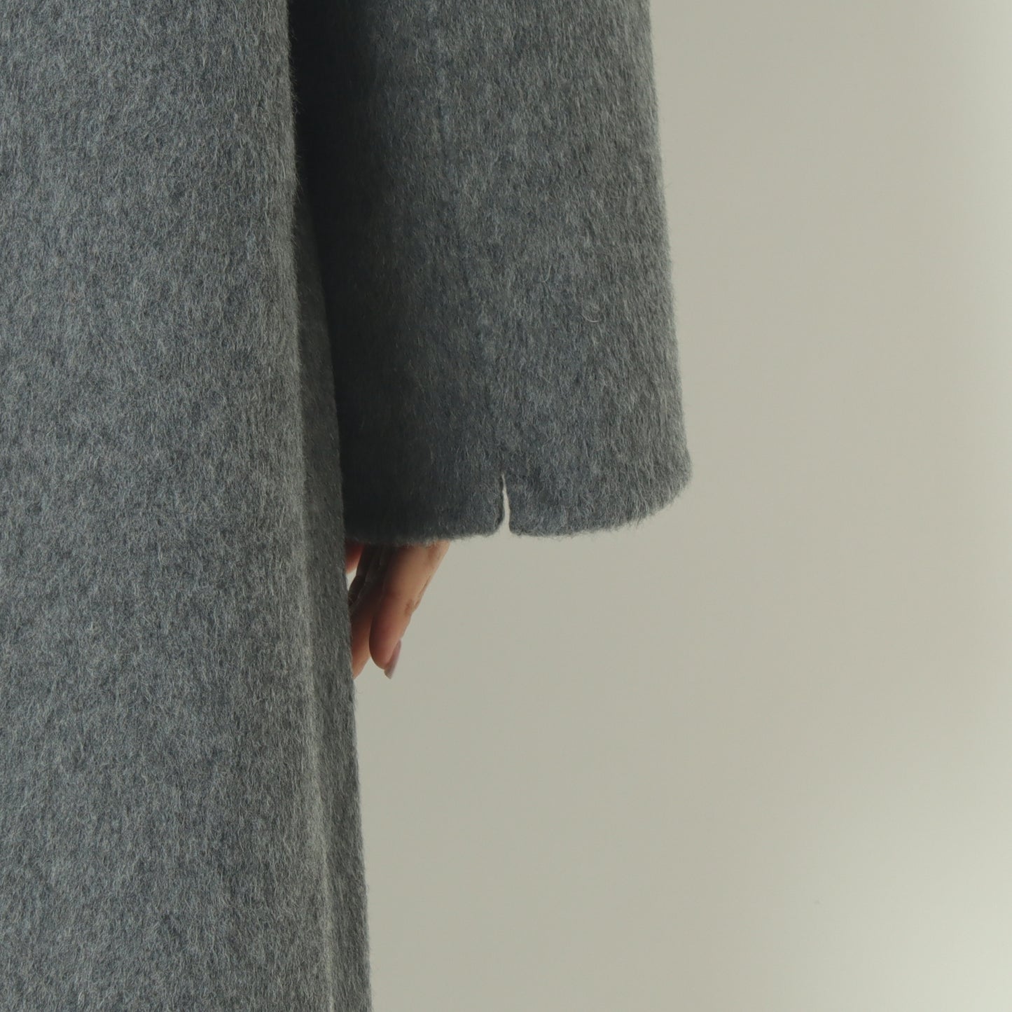 ストラクチャードダブルウールコート  H125309