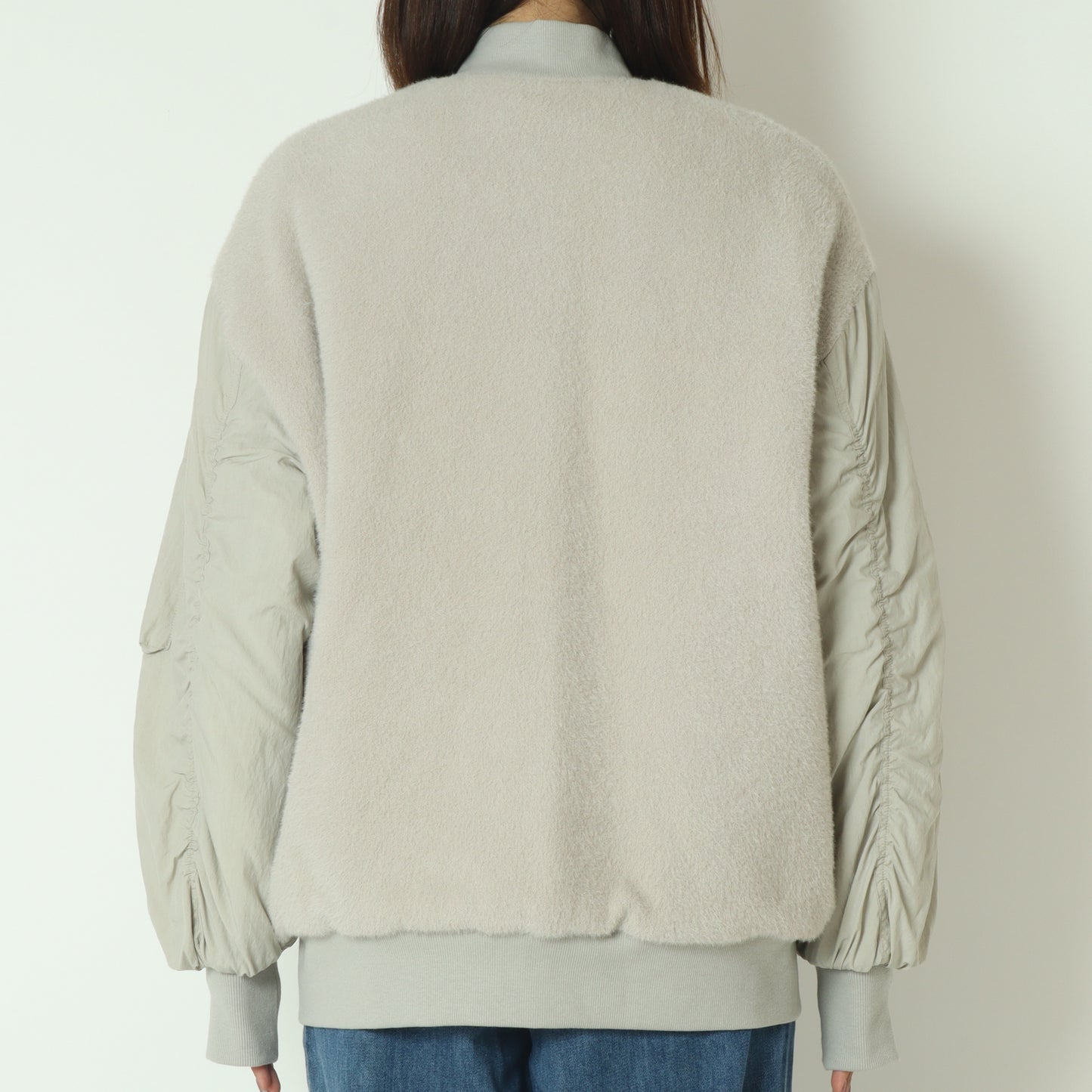 ボアコンビ中綿MA-1ブルゾン  H125305