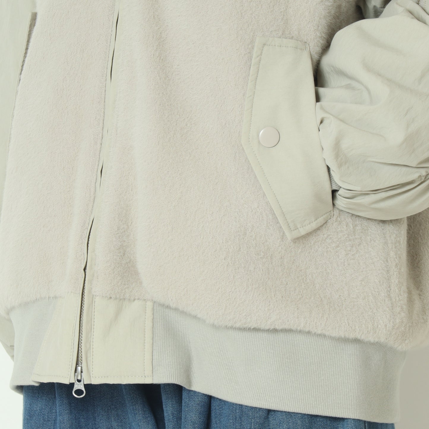 ボアコンビ中綿MA-1ブルゾン  H125305