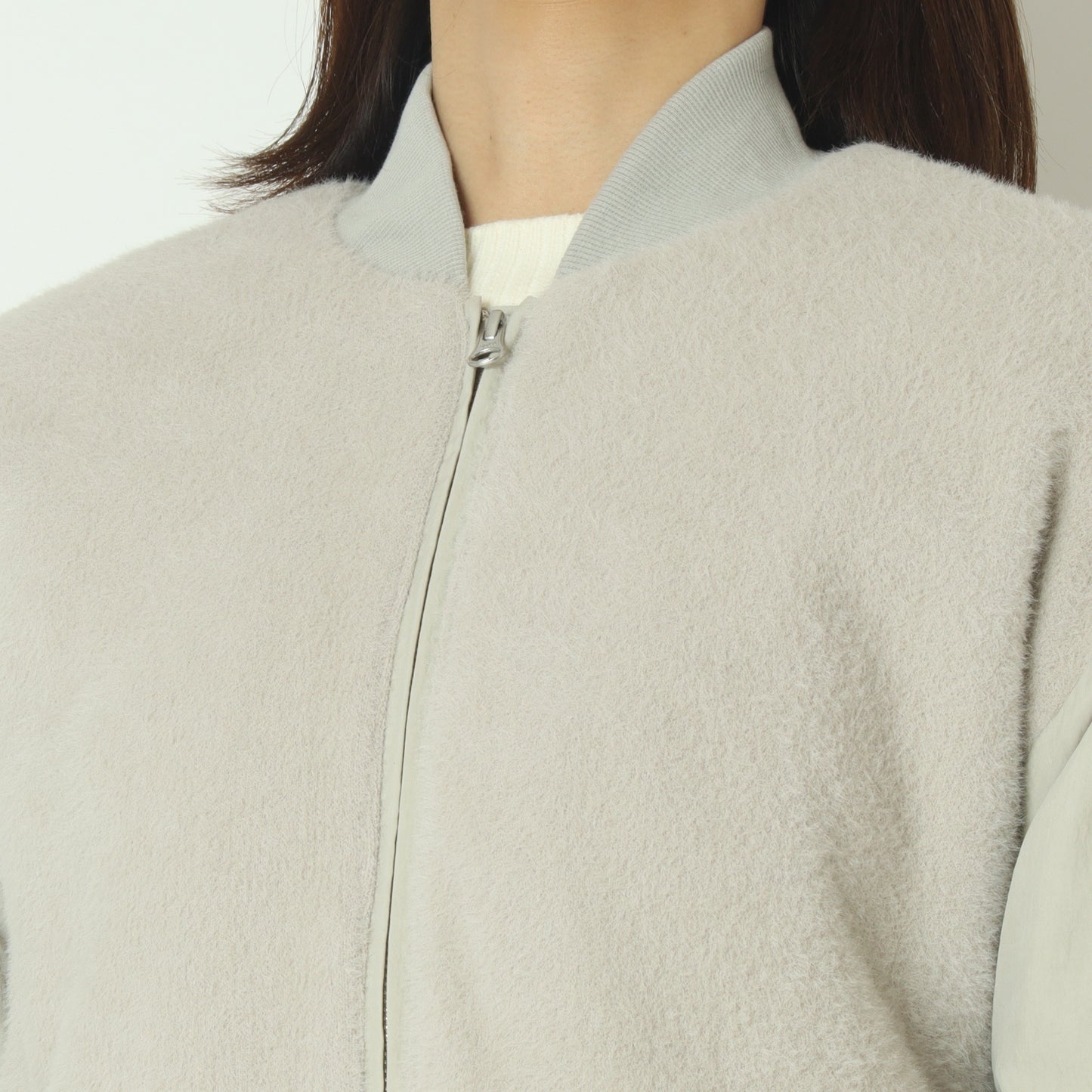 ボアコンビ中綿MA-1ブルゾン  H125305