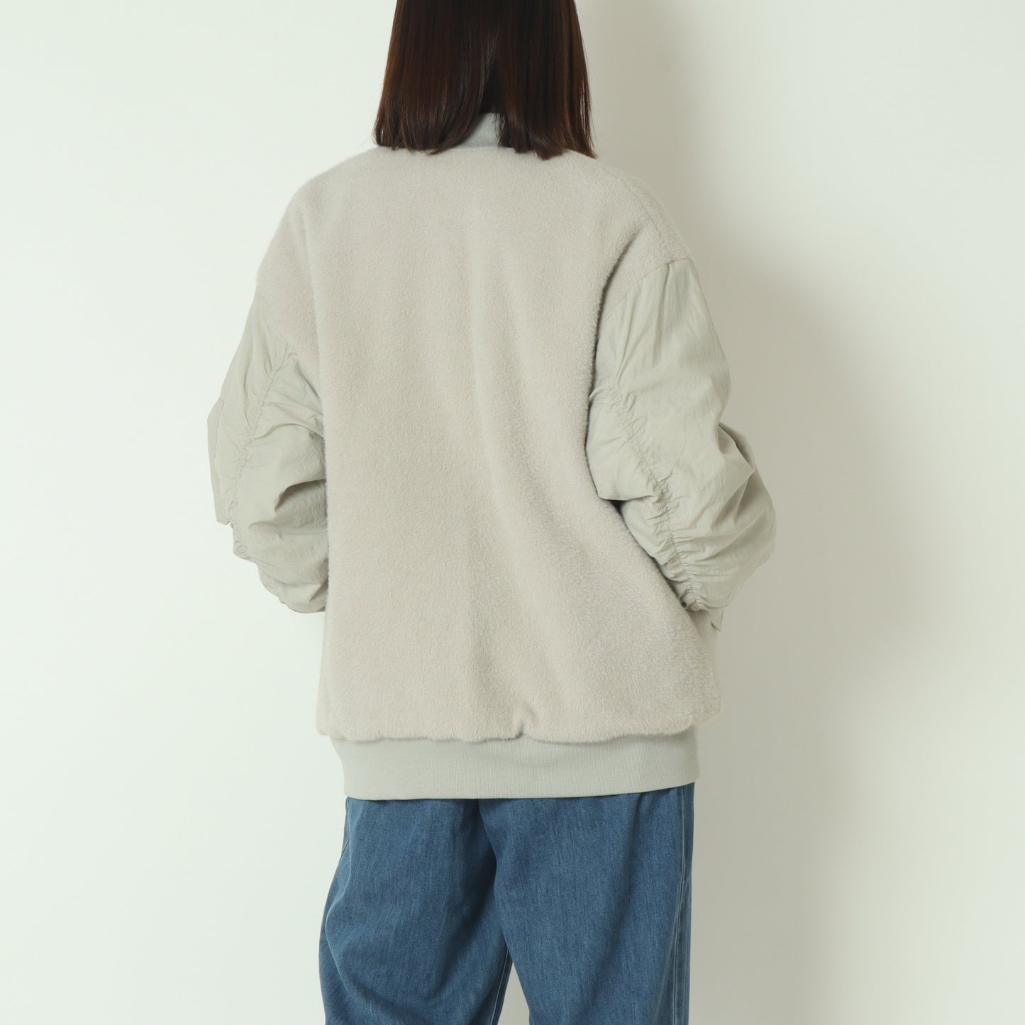 ボアコンビ中綿MA-1ブルゾン  H125305