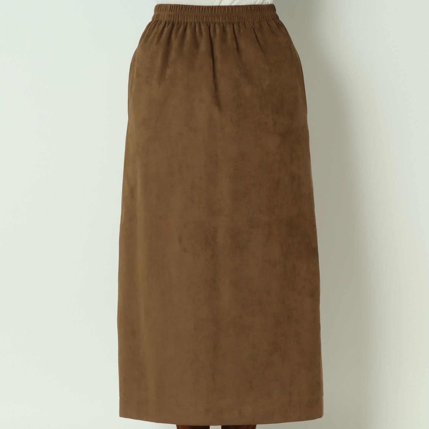 エコスウェードベンツ入りIラインロングスカート H725313