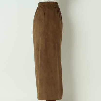 エコスウェードベンツ入りIラインロングスカート H725313