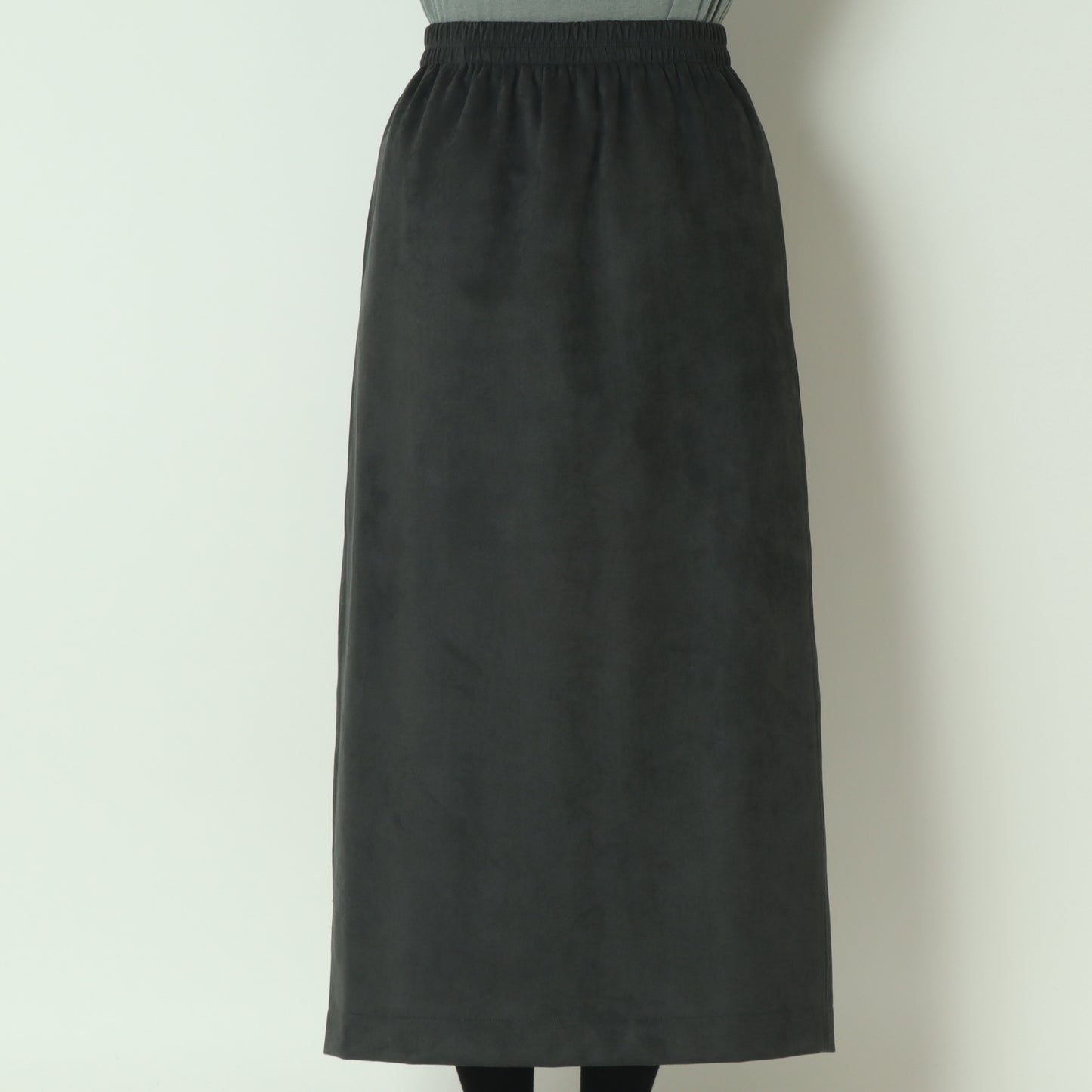 エコスウェードベンツ入りIラインロングスカート H725313