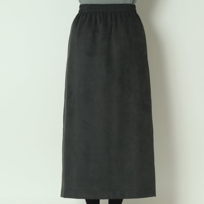 エコスウェードベンツ入りIラインロングスカート H725313