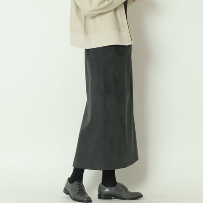 エコスウェードベンツ入りIラインロングスカート H725313
