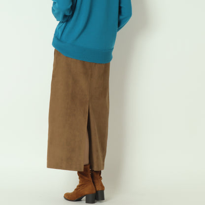 エコスウェードベンツ入りIラインロングスカート H725313