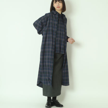 タータンバックリボンシャツブラウス H425326