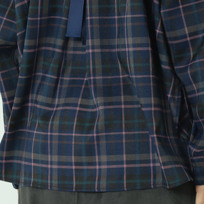 タータンバックリボンシャツブラウス H425326