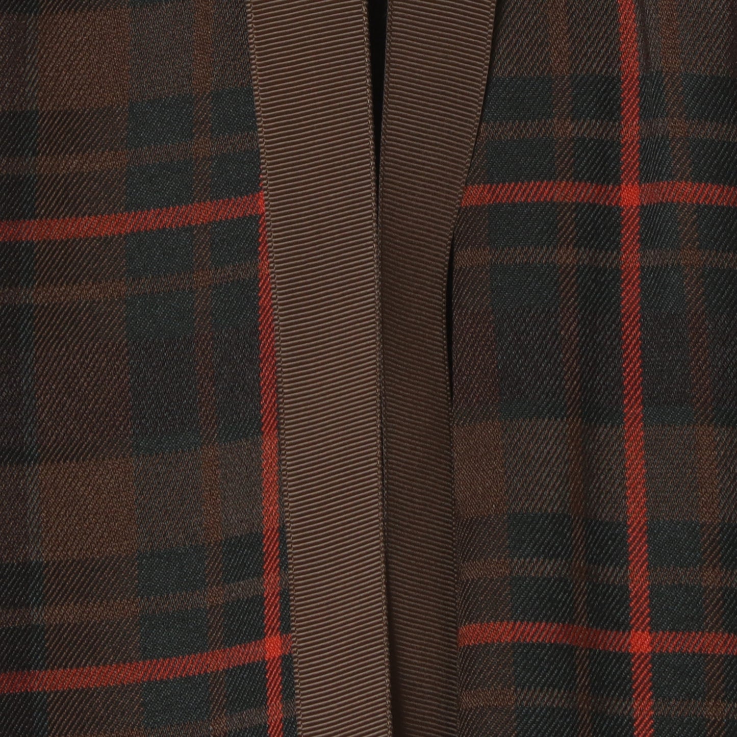 タータンバックリボンシャツブラウス H425326