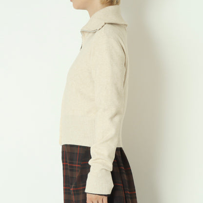 ハイネックジップニット H625312