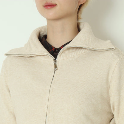 ハイネックジップニット H625312